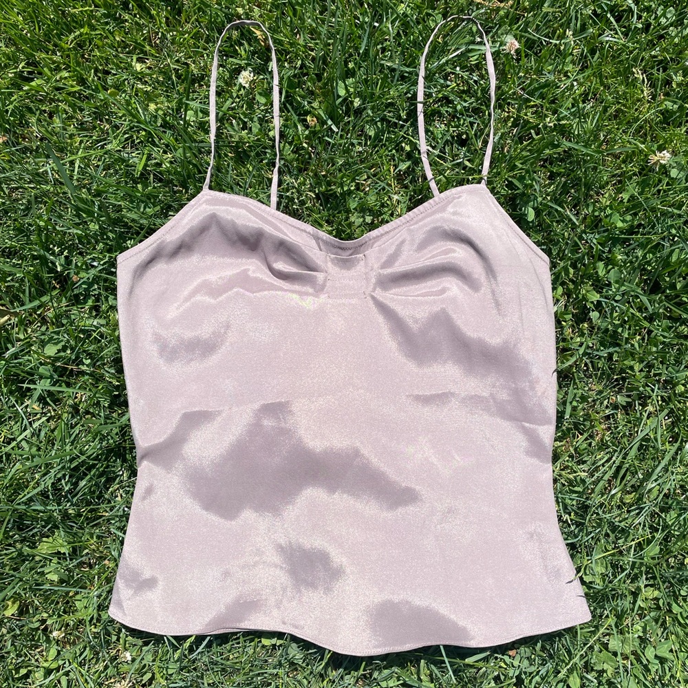Dusty Pink Diane VonFurstenburg Silk Tank Top